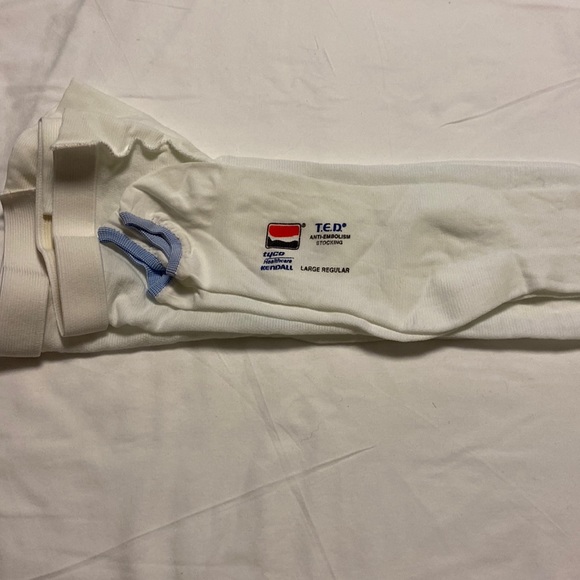 1 new pair anti-embolism stockings thigh high- large regular - Picture 1 of 1